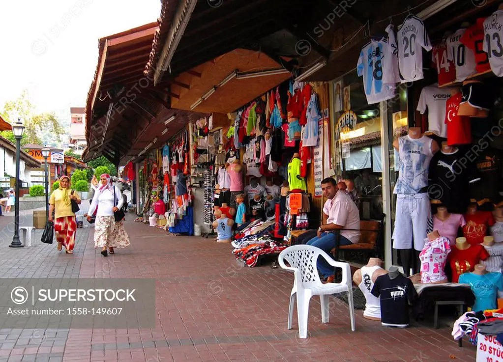 Turkey, Alanya, bazaar, souvenir_sale, merchants, passers_by, businesses, stores, sale, souvenirs, clothing, garments, offer, selection, variety, econ...