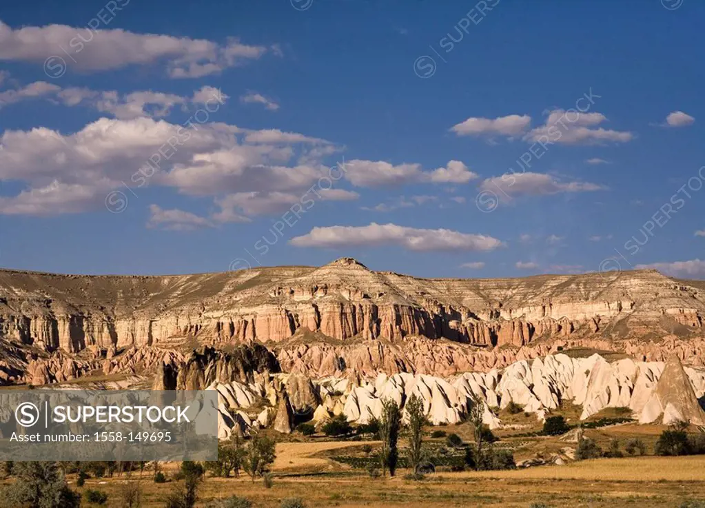 Turkey, Cappadocia, Göreme, mountain scenery, landscape, mountains, tuff_formations, fairy_chimneys, sight, UNESCO World Heriatge Site, destination, t...