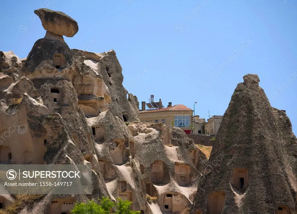 Turkey, Cappadocia, Göreme, mountains, rock_apartments, landscape, tuff_formations, rock_formations, rocks, tuff_rocks, cave dwellings, sight, attract...