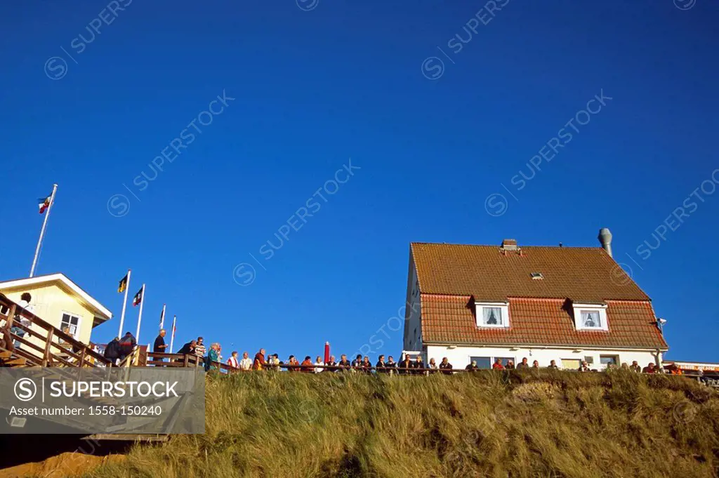 Germany, Schleswig_Holstein, island Sylt, Wenningstedt, cliffs, vacationers, Northern Germany, northern North Frisia, North_Frisian islands, destinati...