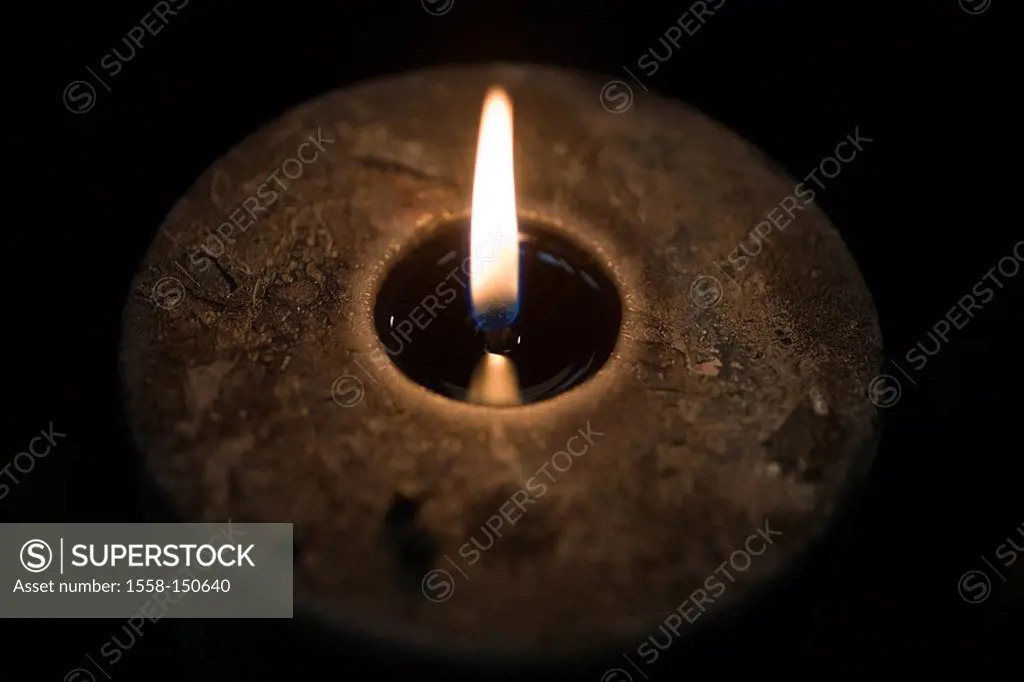 Candle, burning, still lives, detail,