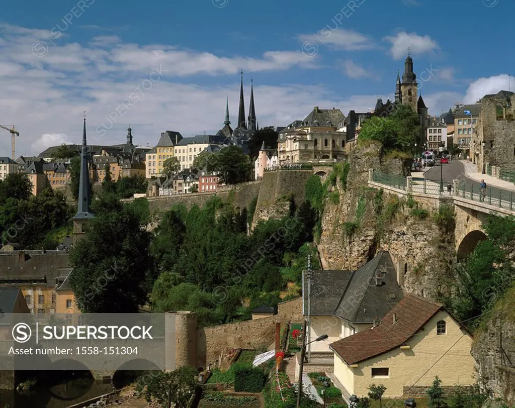 Luxembourg, Luxembourg_city, city view, capital, houses, buildings, churches, bridge, architecture, sights, destination, tourism,