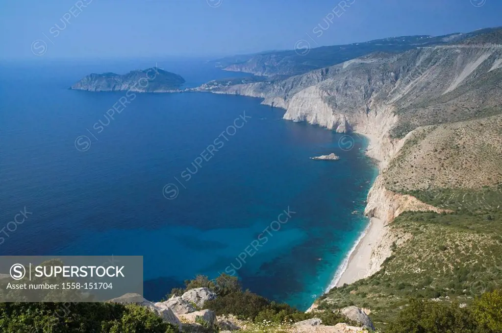 Greece, Ionic islands, island kefalonia, Assos, coast_landscape, Europe, Mediterranean_island, destination, Mediterranean, sea,view, wideness, distanc...