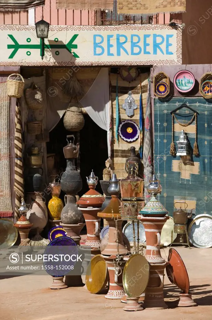 Morocco, Ait Ouritane, souvenir_business, Africa, North_Africa, city, desert_city, tourism, souvenirs, Berbers, business, handicraft, ceramics, ware, ...