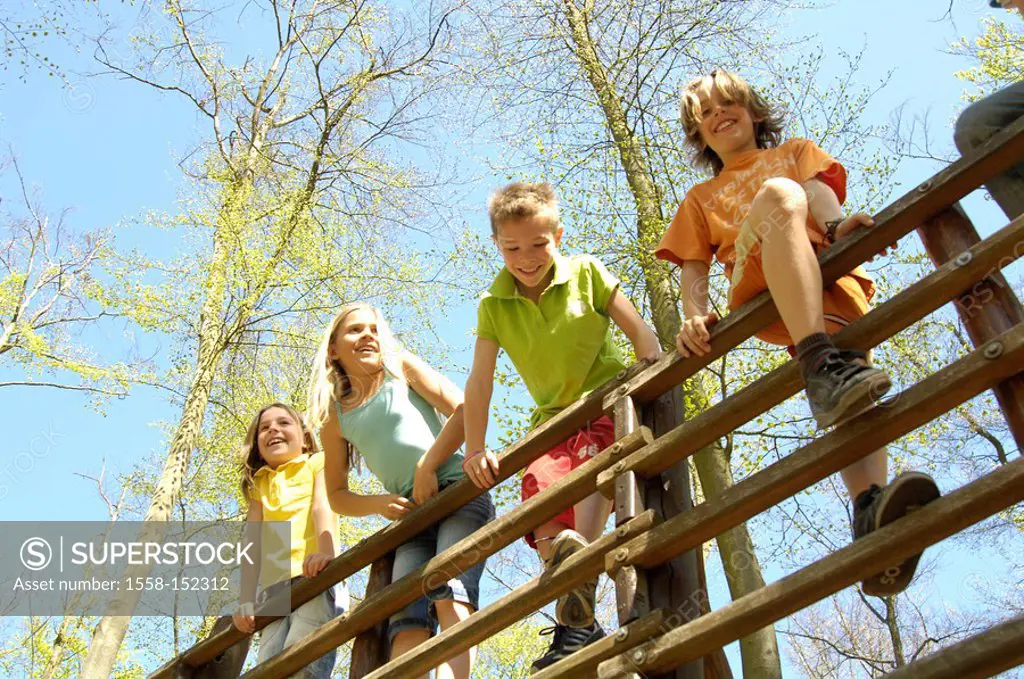 Children, climbs, activity, movement,