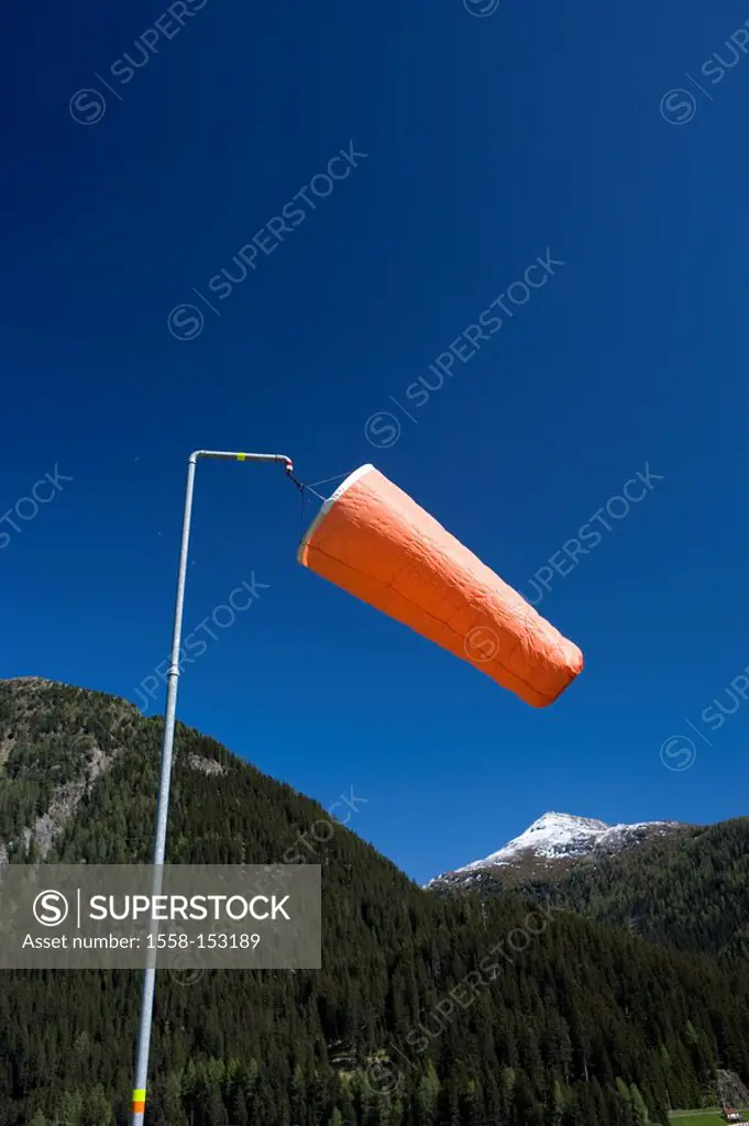 Switzerland, Graubünden, Davos, wind_flags
