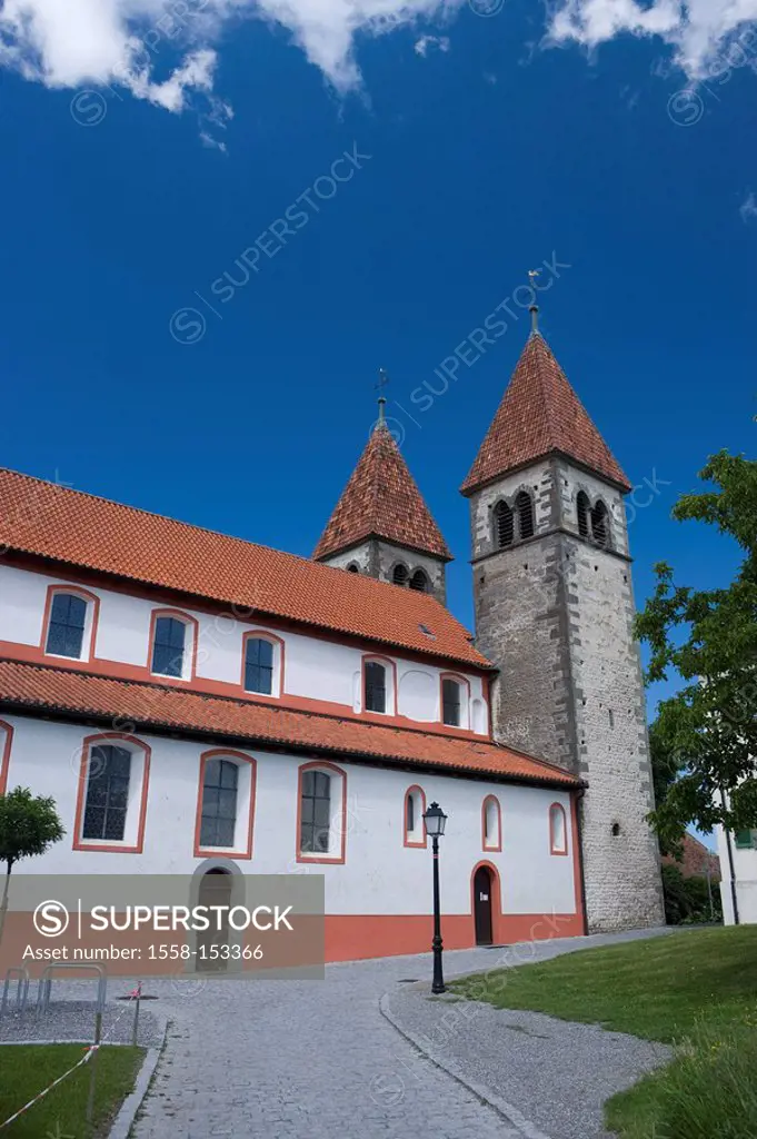 Germany, Baden_Württemberg, Lake Constance, Reichenau, Niederzell, cloister_church, St. Peter and Paul