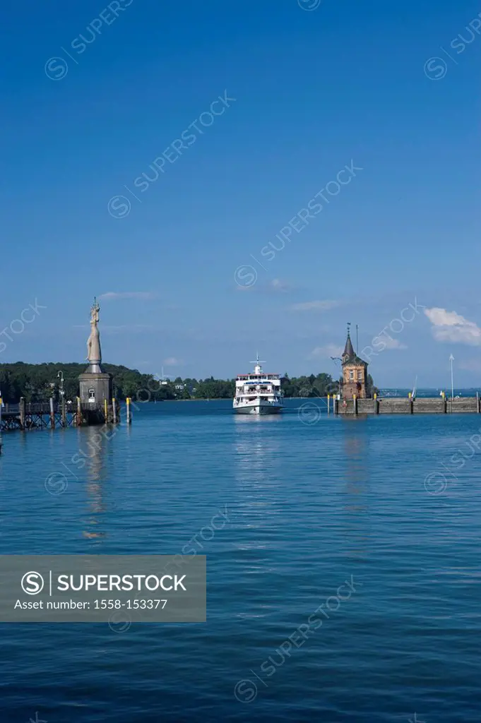 Germany, Baden_Württemberg, Lake Constance, Constance, harbor_entrance