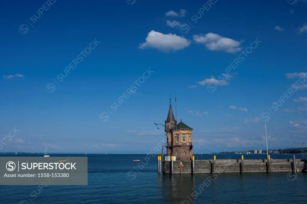 Germany, Baden_Württemberg, Lake Constance, Constance, harbor