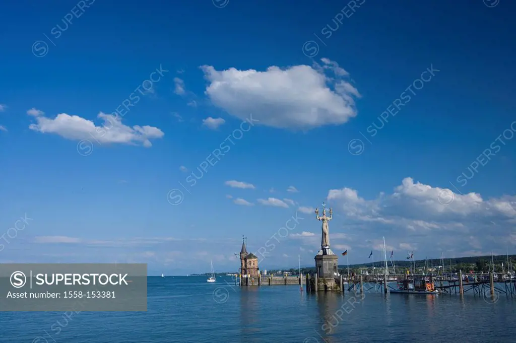 Germany, Baden_Württemberg, Lake Constance, Constance, harbor