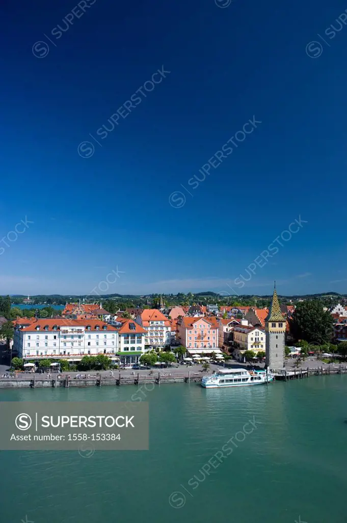 Germany, Bavaria, Swabia, Allgäu, Lake Constance, Lindau, seaport
