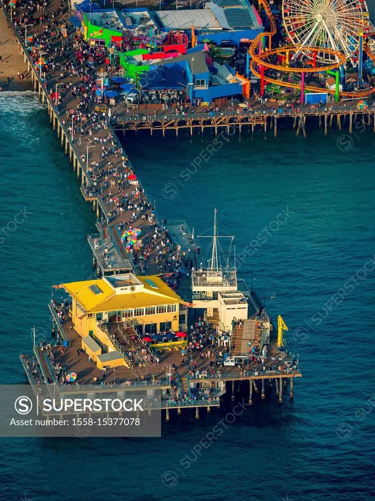 Pacific Ocean, Santa Monica Pier, Marina del Rey, Los Angeles County, California, USA