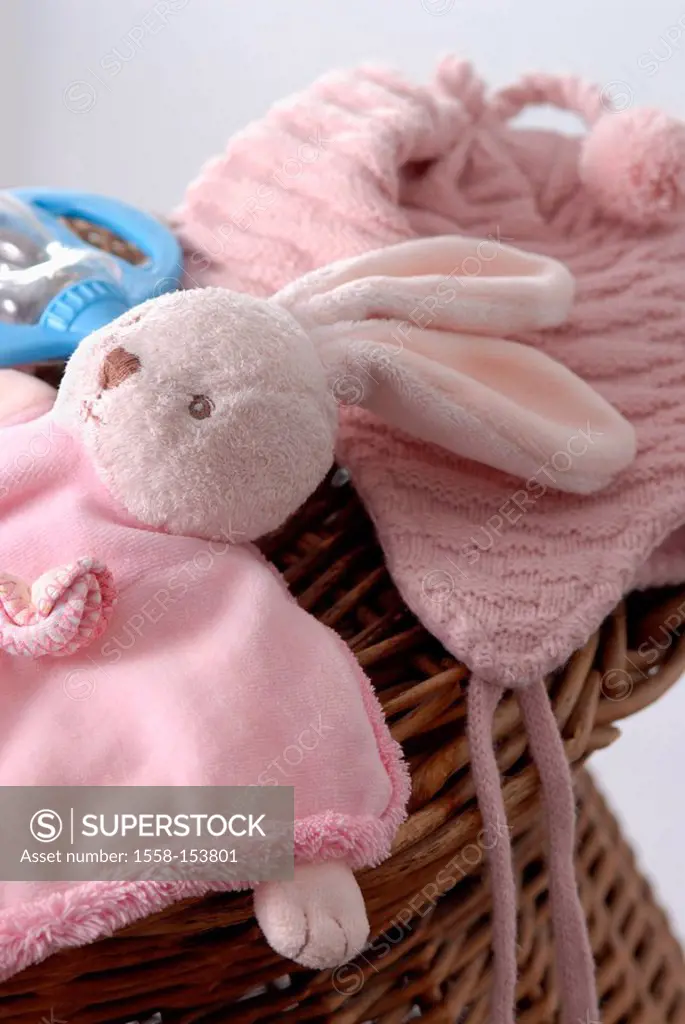 Stilllife, baby clothing, baby toy, rattle,