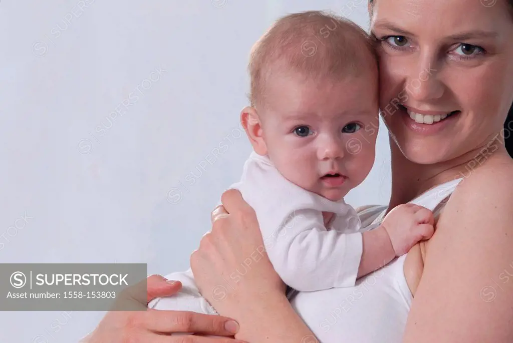 Mother, child, portrait, truncated,