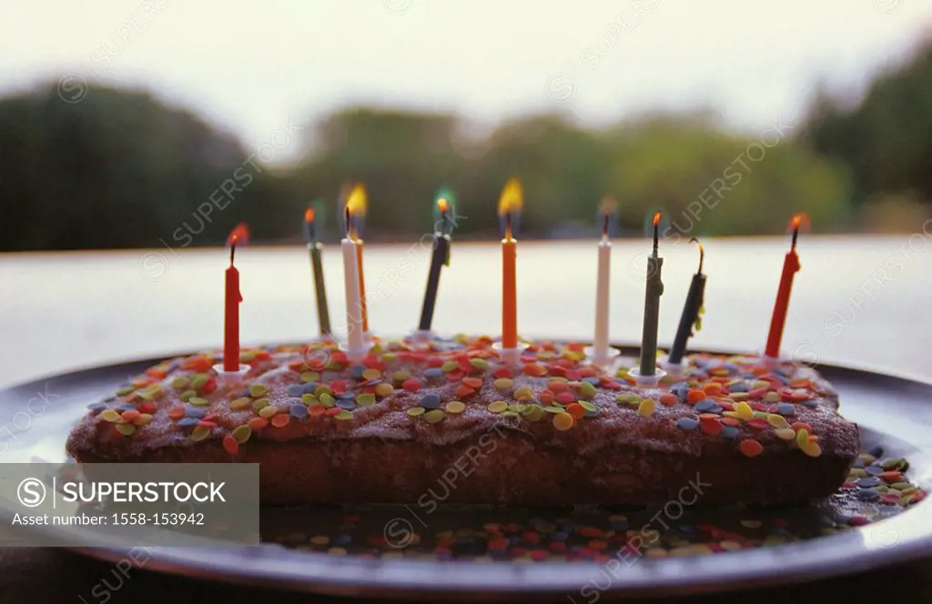 Birthday cakes, candles, colorfull, flames,