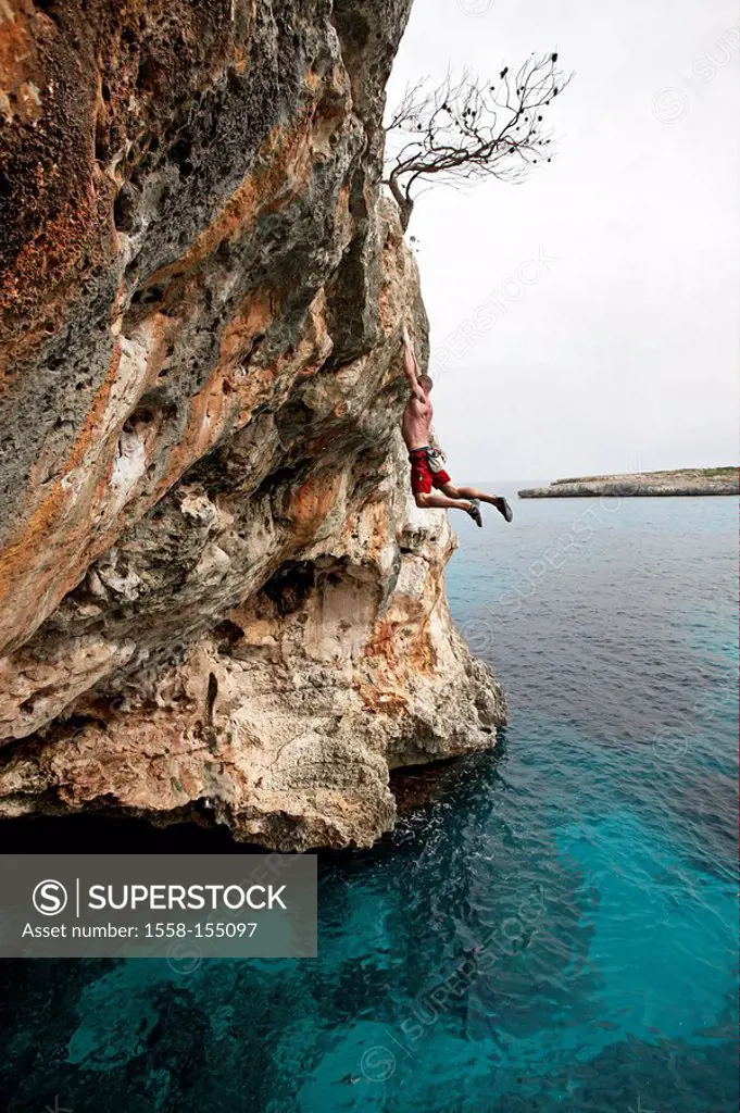 Toni Lamprecht, Spain, Majorca, Deep Water Soloing, sea,