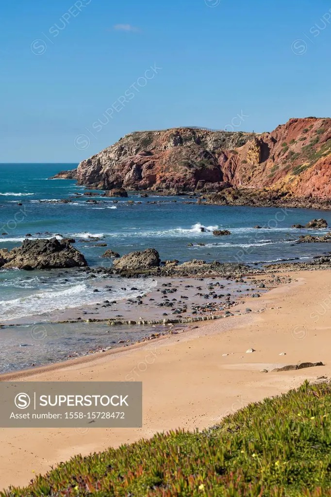 Praia do Amado, Atlantic Ocean, Carrapateira, Costa Vicentina, Algarve, Faro, Portugal