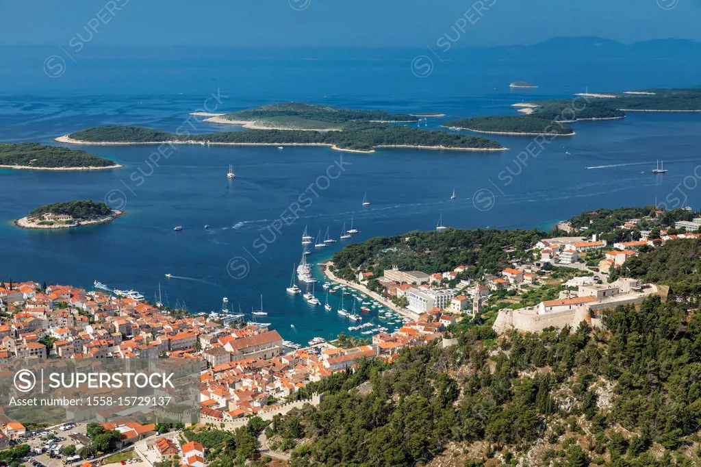 Hvar and Pakleni islands, Hvar island, Dalmatia, Croatia