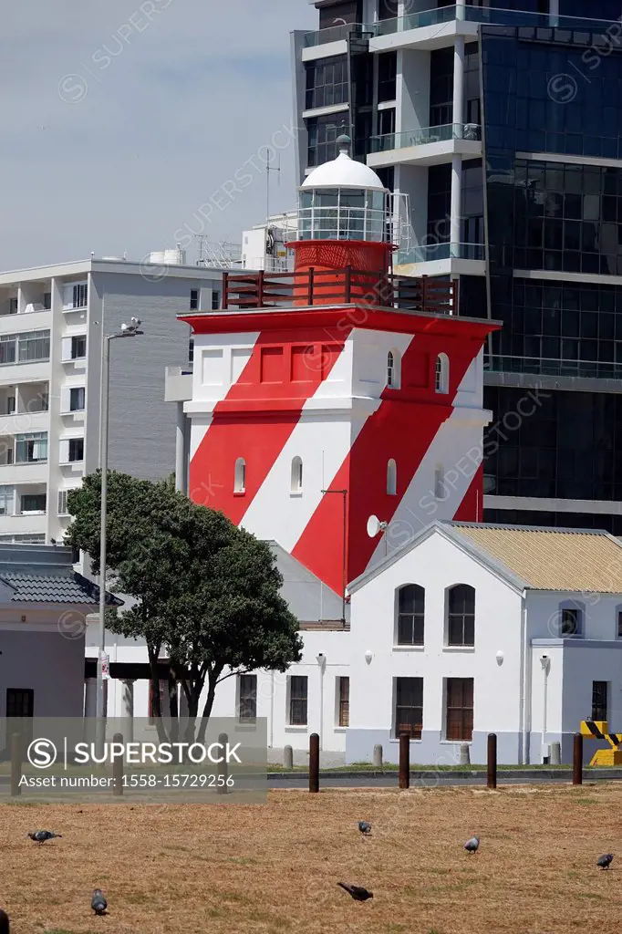 South Africa, Cape Town, Mouille Point, Lighthouse