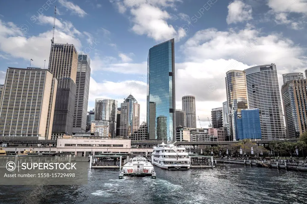 Australia, Sydney, Darling Harbor, skyline, ships