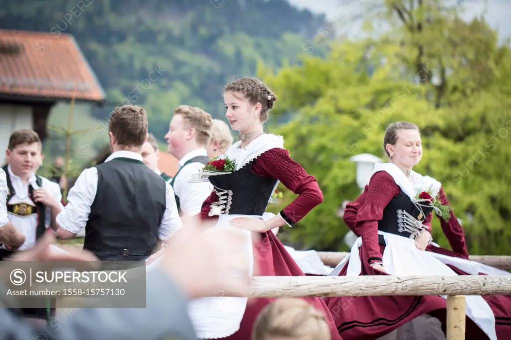 Maypole dance, Schliersee, Upper Bavaria