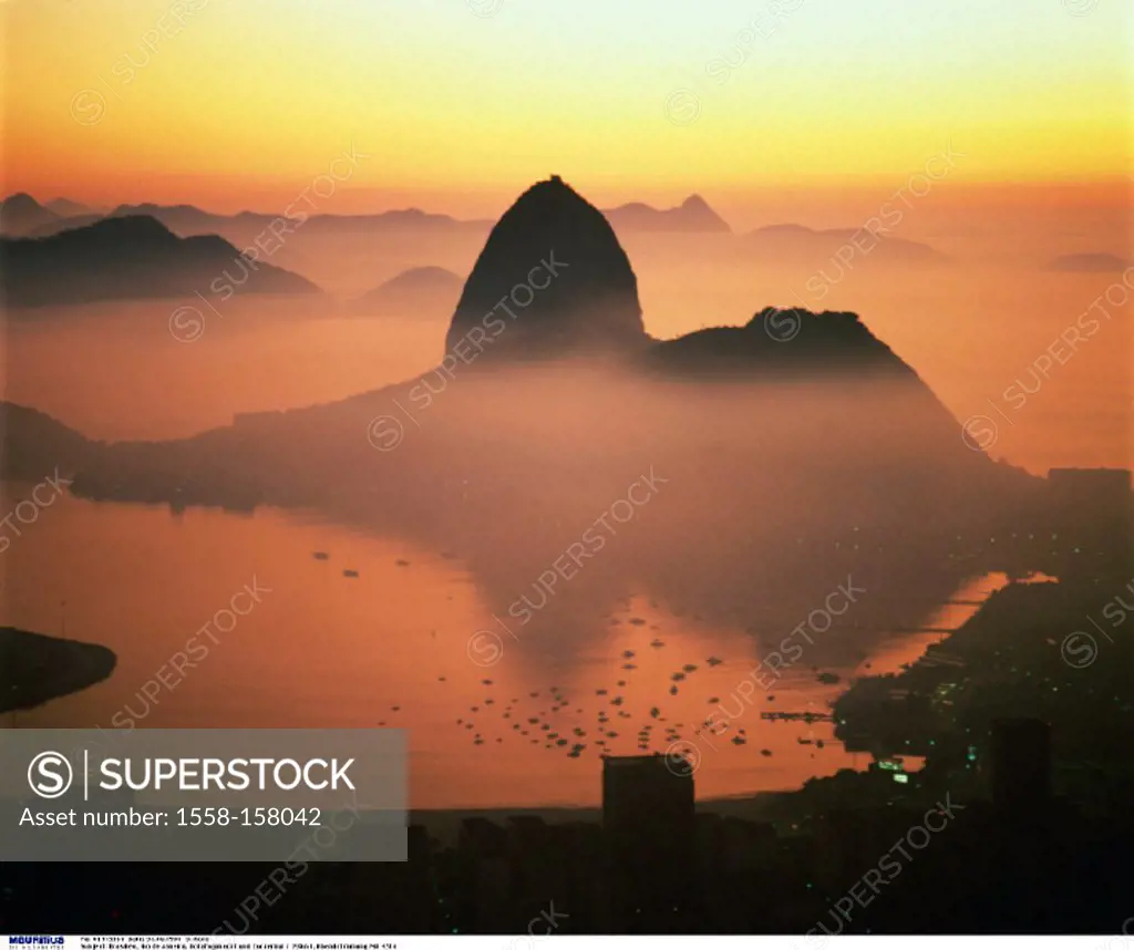 Brazil, Rio de Janeiro, Sugar loaf, Evening mood