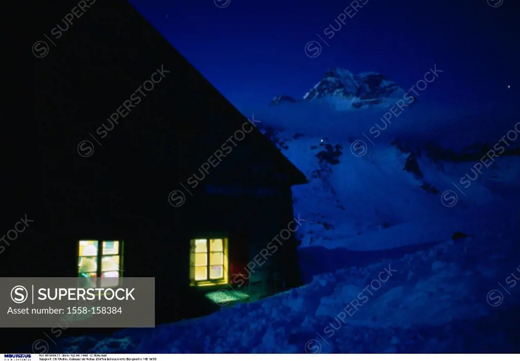 Switzerland, Wallis, Cabane de Velan, Mountain hut