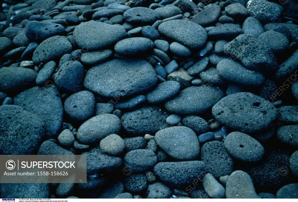 Beach, Lava stones, Rock