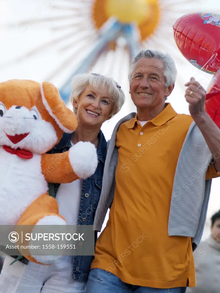 Spring festival, senior pair, cheerful