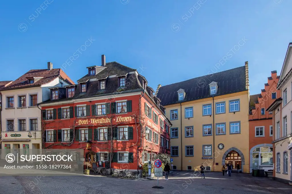 Meersburg on Lake Constance, old town
