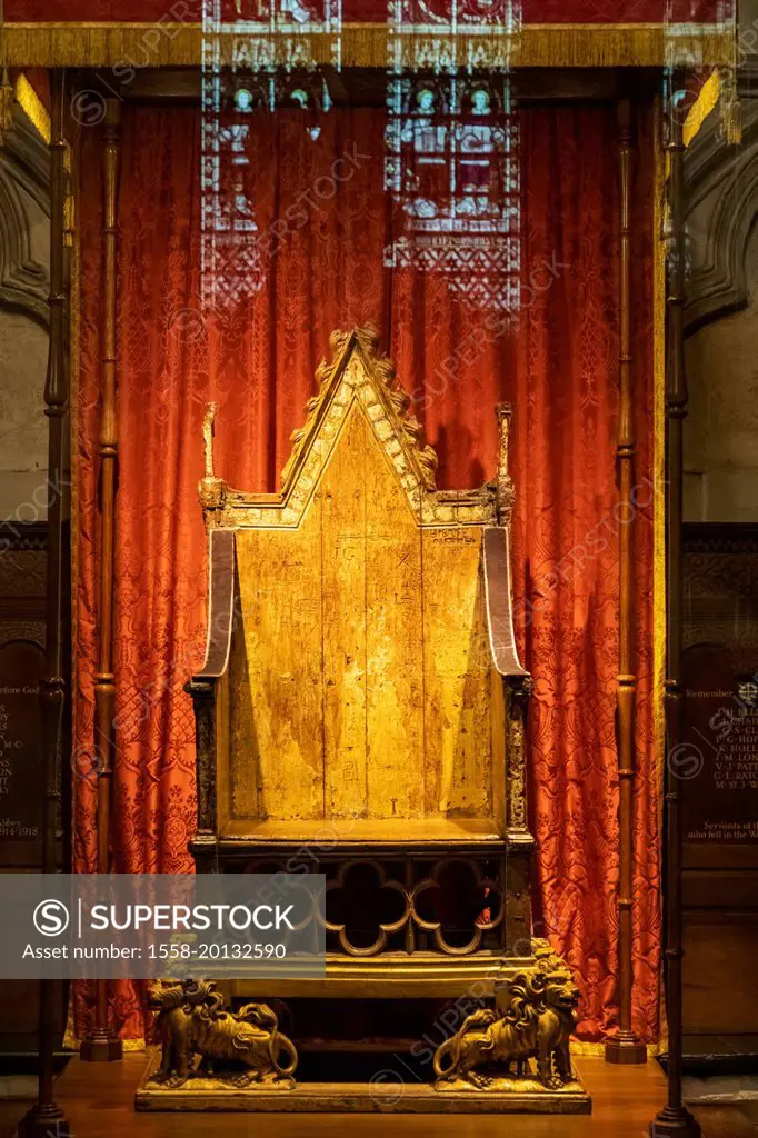 England, London, Westminster Abbey, The Coronation Chair