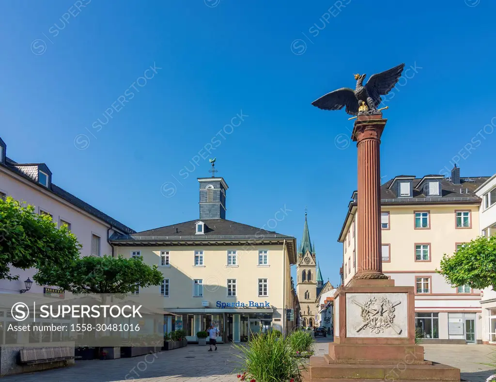 Bad Homburg vor der Höhe, square Waisenhausplatz, war memorial in Taunus, Hesse, Germany