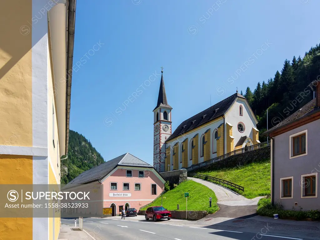 Ramingstein, church Ramingstein in Lungau, Salzburg, Austria