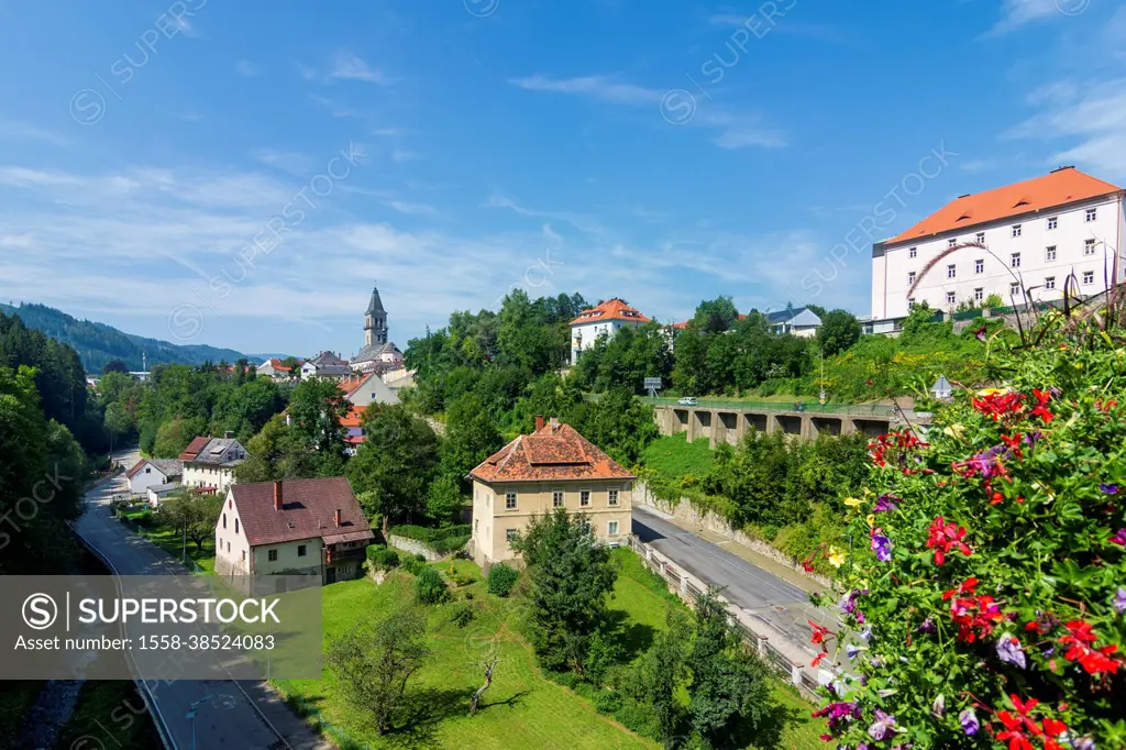 Judenburg, Judenburg Old Town, Purbach valley in Murtal, Styria, Austria