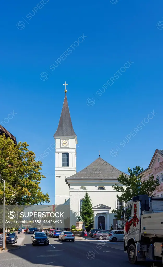 Wörgl, church St. Laurentius in the Kitzbühel Alps, holiday region Hohe Salve, Tyrol, Austria