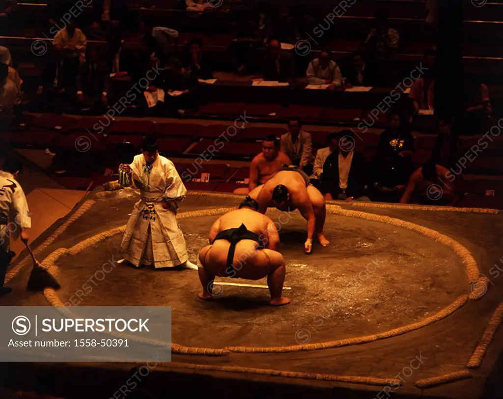 Japan, Sumoringer,   Sumo, wrestlers, men, two, fight, tradition, Japanese, ring fight match loincloth strength power, strength, Sumoringen, overweigh...