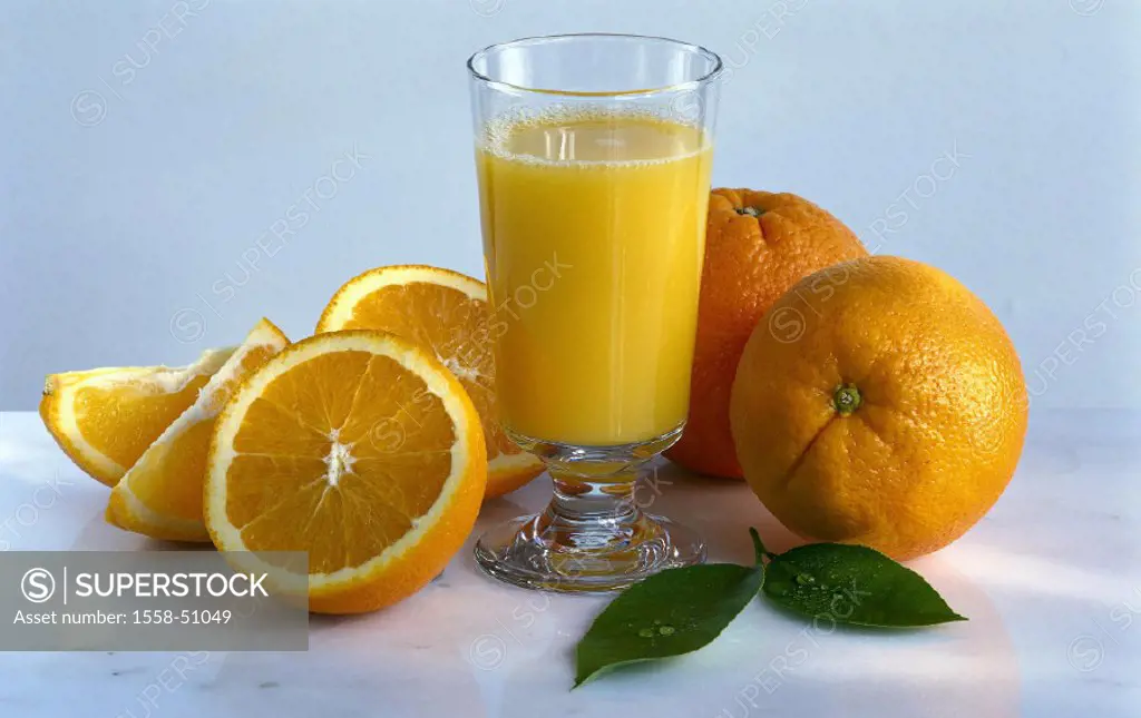 Orange juice, Glass, Orange
