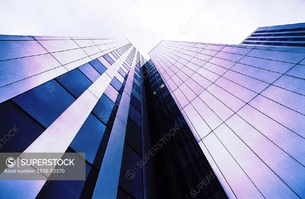 Office high-rise, detail, Glasfassade