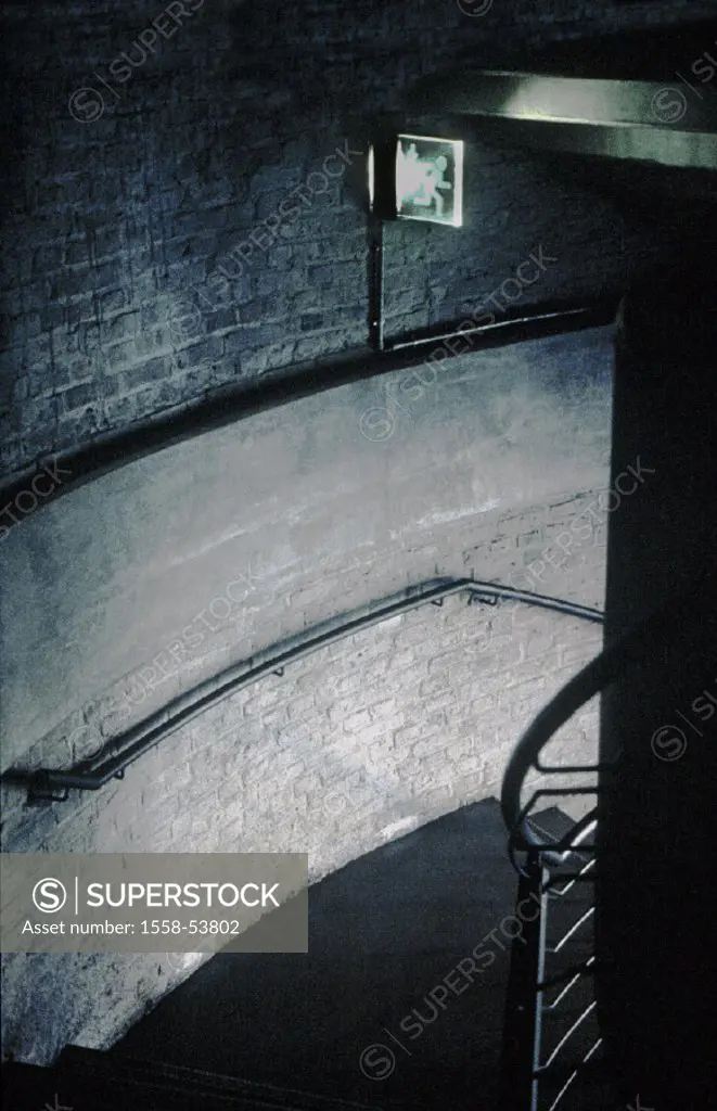 Stairway ascent, cellars, escape route