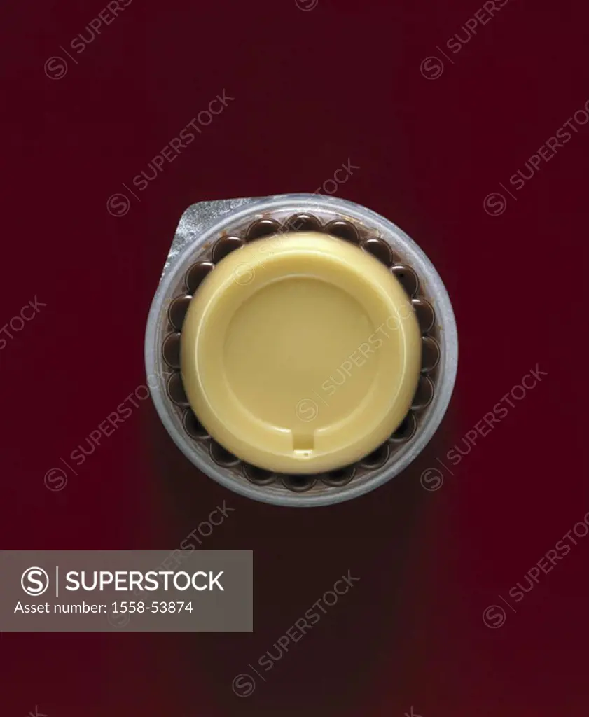 Vanille-Schokopudding, cup,, transparent  Pudding, vanilla pudding, sweets, dessert, sweet, dessert, high-calorie, sweetly, nutrition, food, package, ...