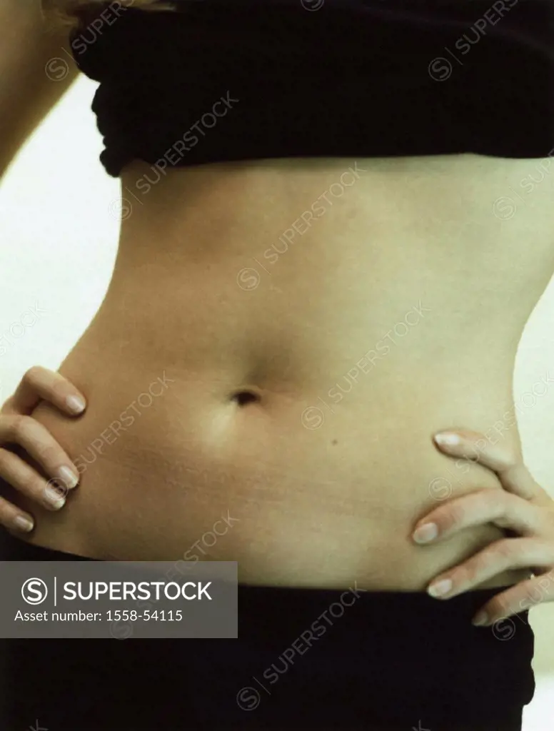 Woman, navel-freely, body parts, bodies,