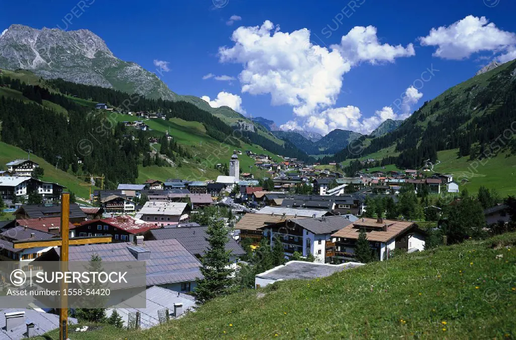 Austria, Vorarlberg, Lech at the Arlberg
