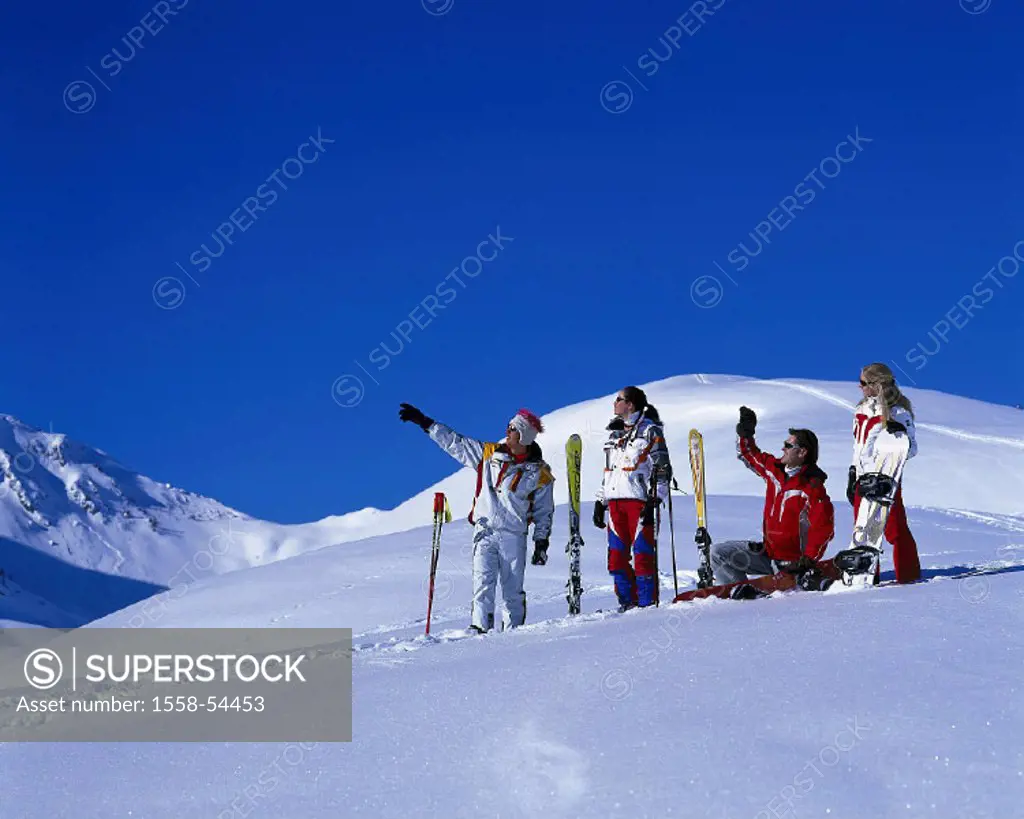 Highland shaft, skiers, rest