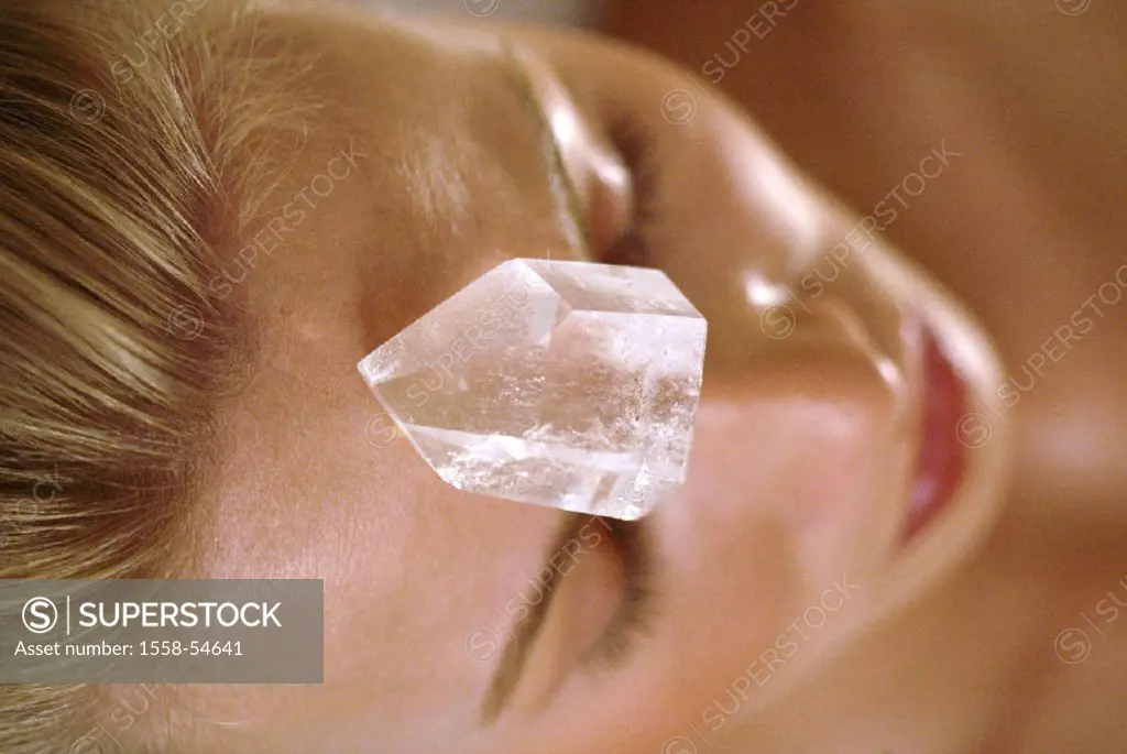Gem therapy, woman, head