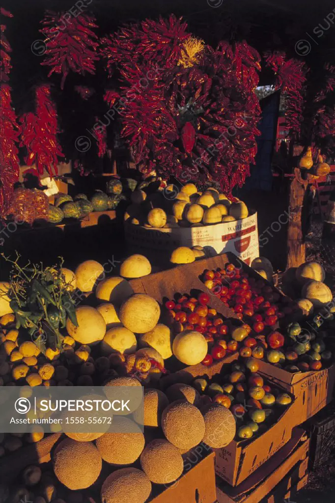 USA, New Mexico, market stand