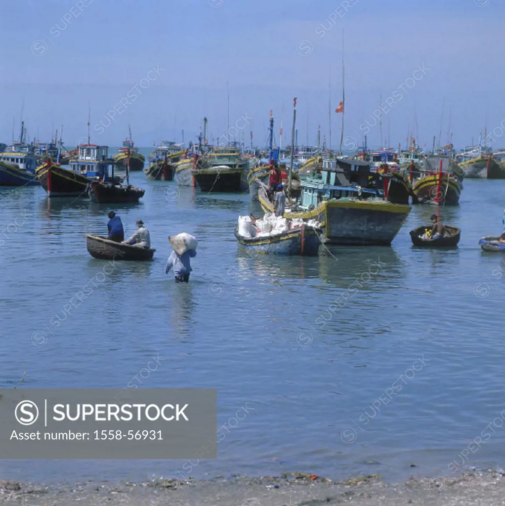 Vietnam, Mui Ne, Fischerhafen