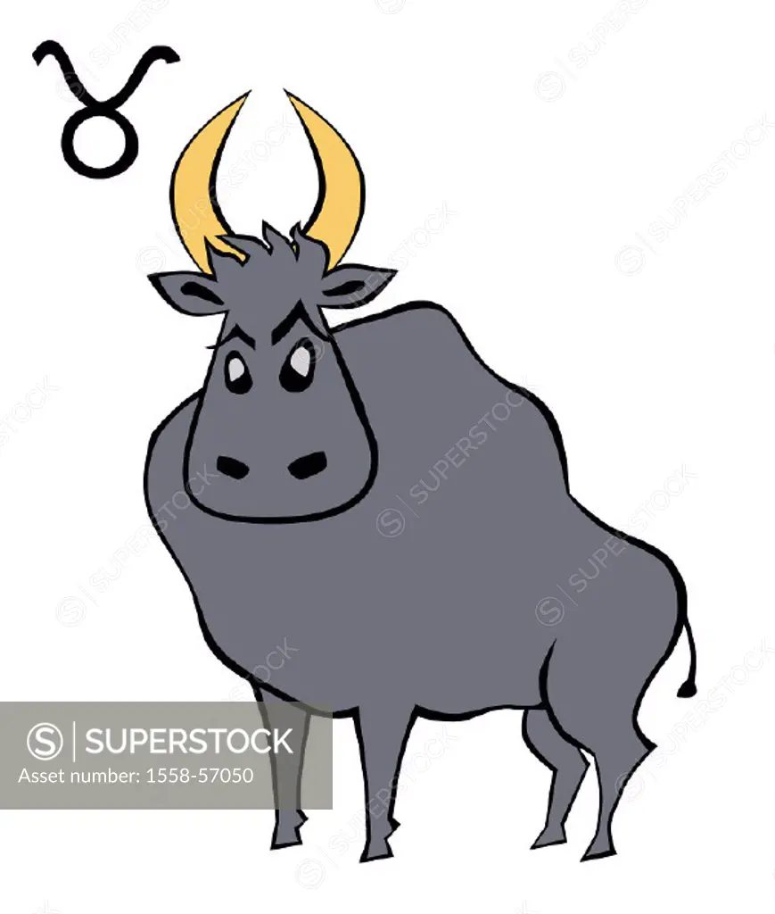 Illustration, Taurus, zodiac signs