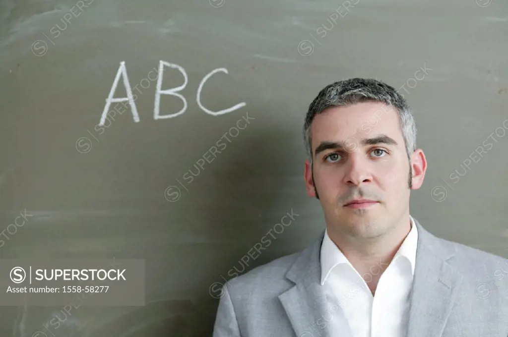 Blackboard, ABC, man