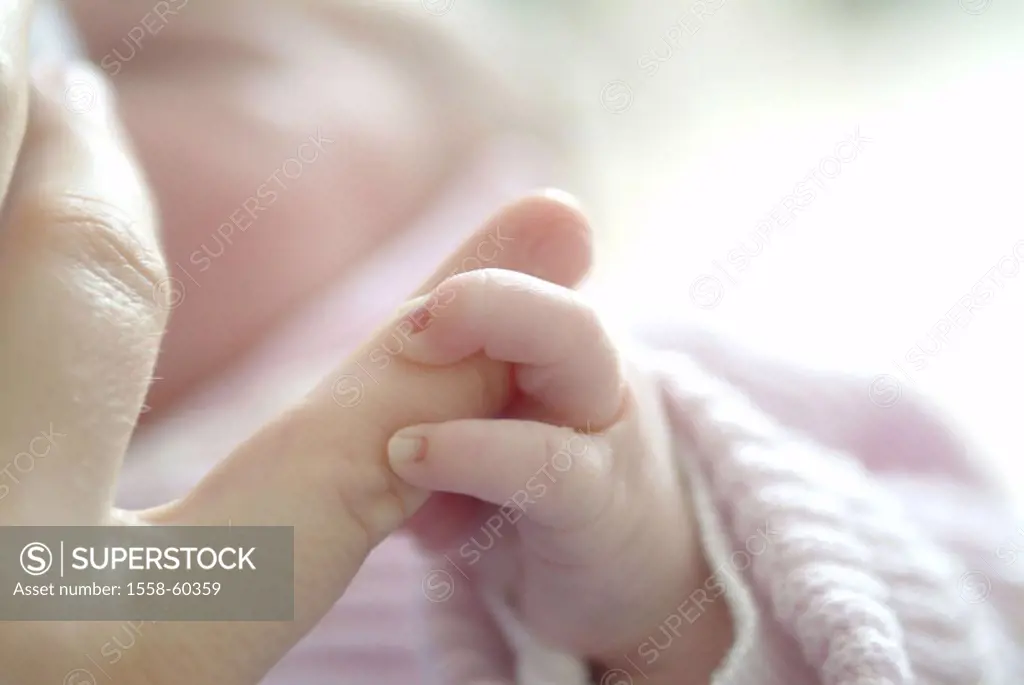 Mother, detail, fingers, baby, touch,  Fuzziness  Arisen, hand, life section, childhood, child, infant, newborn, 5 days, newborn, offspring, clings, a...