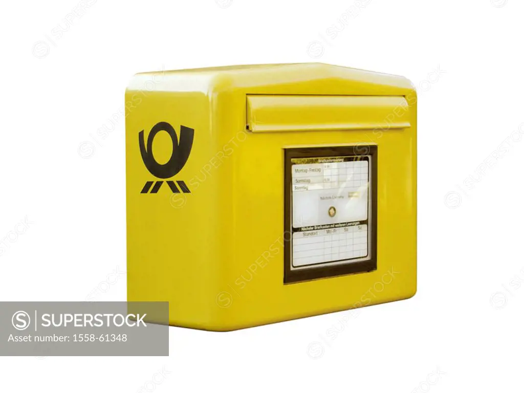 Post mailbox, yellow,   Mailbox, mailbox, letter, post objection, communication, letter program, news, sends, sends, concept, letter contact, exchange...
